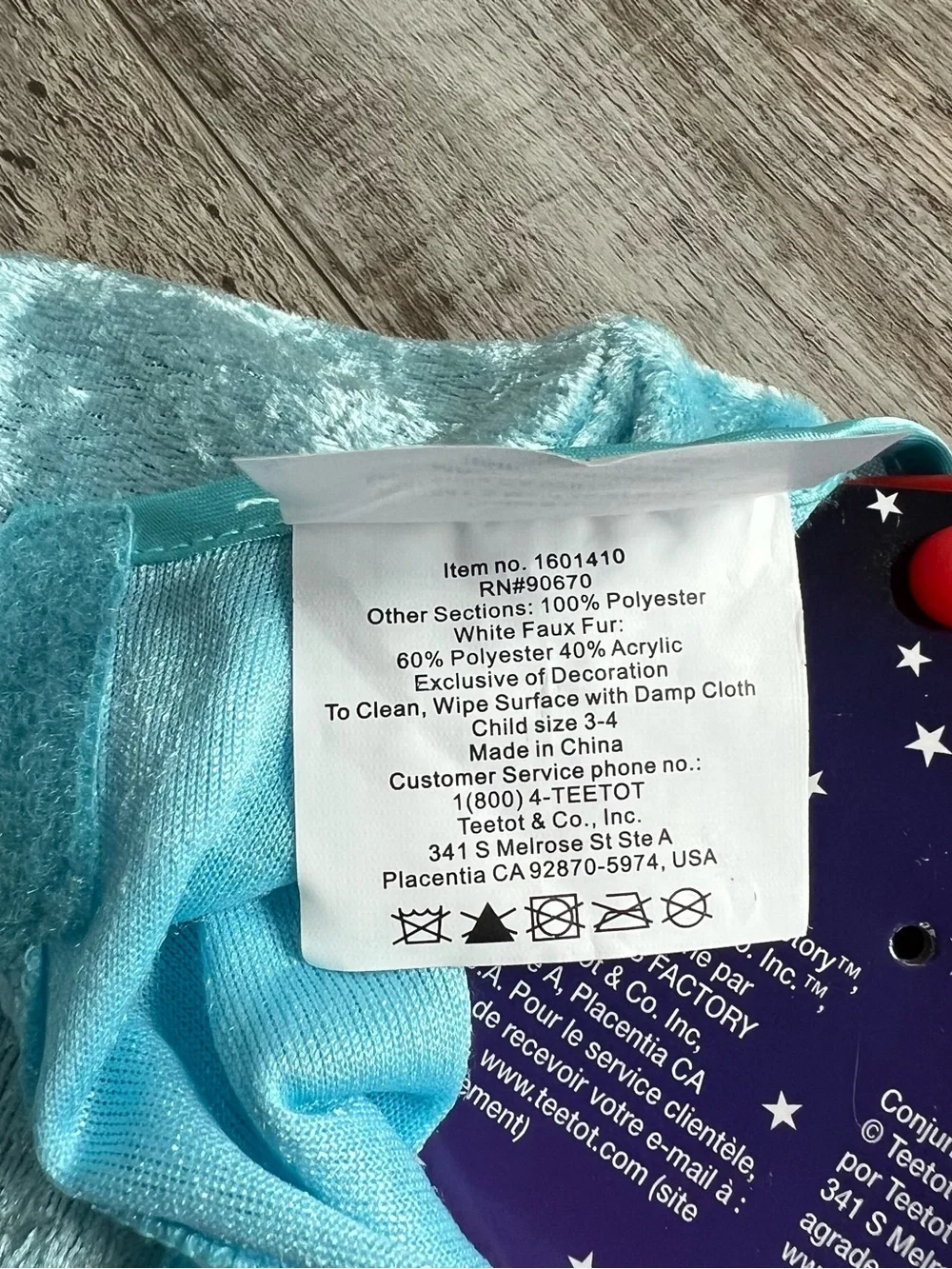 NWT Teetot Unicorn Costume Size 3/4